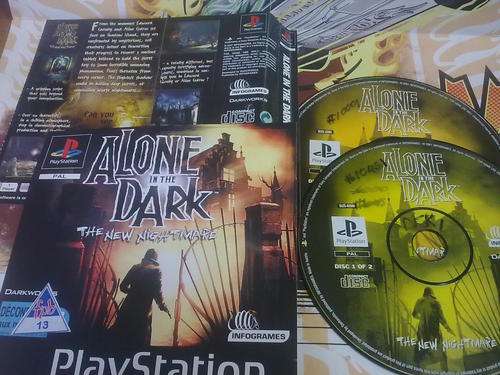 Alone in the Dark PS One Black Label Discs and cover arts