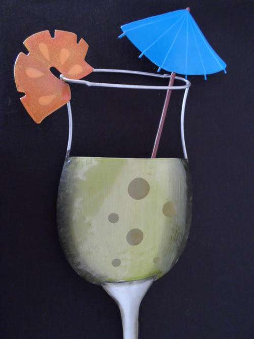 Wall Decoration wine glass
