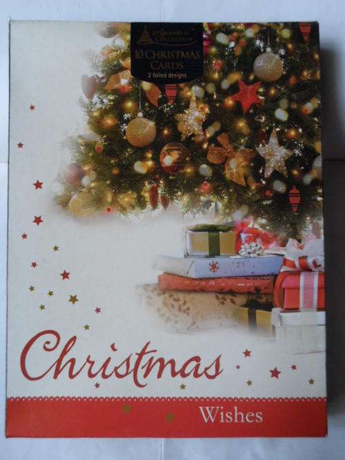 Box of 10 Christmas cards A5 with 10 envelopes