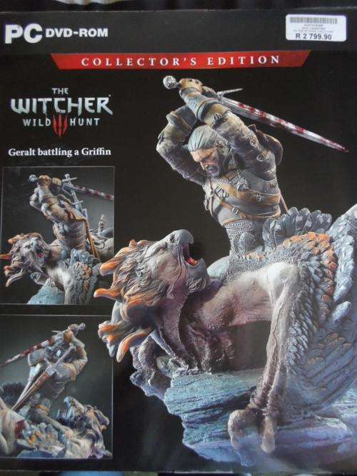 PC DVD: The Witcher 3 Wild Hunt collector's edition statue only