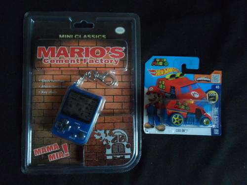 Nintendo Mini Classics Mario's Cement Factory + Hotwheels Mario car