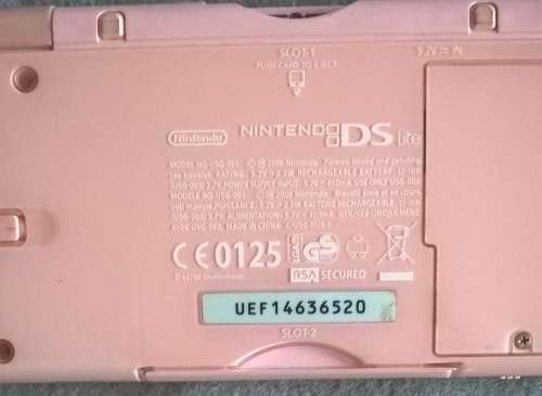 Nintendo DS lite pink