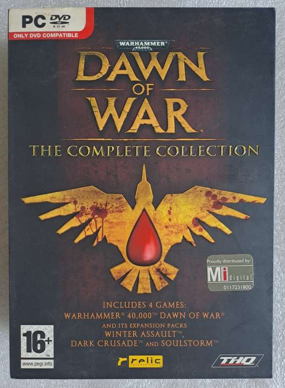 PC DVD: Complete Dawn of war 1 and 2 collection.