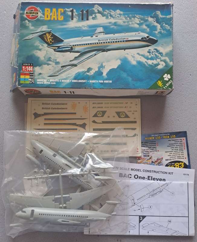 Airfix BAC 1-11 1:144 kit.