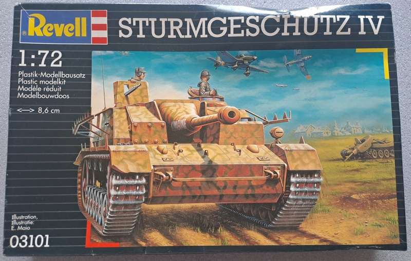 Vintage Revell Sturmgeschutz IV (Assault gun 4)  1:72 kit.