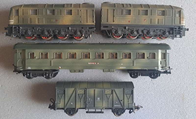 1:87 LIMA Leopold railway gun and train set.