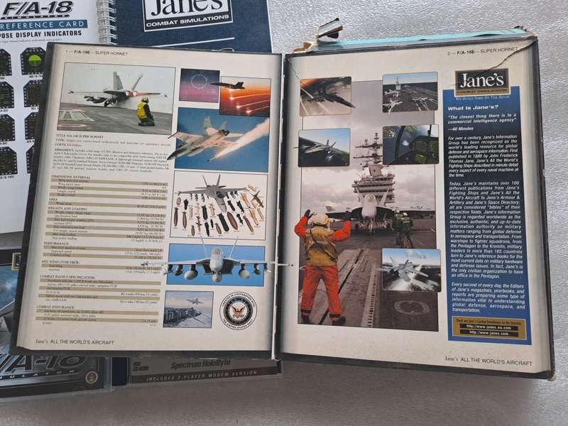 PC CD classic big box: Jane`s F/A 18 Simulator