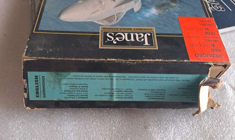 PC CD classic big box: Jane`s F/A 18 Simulator