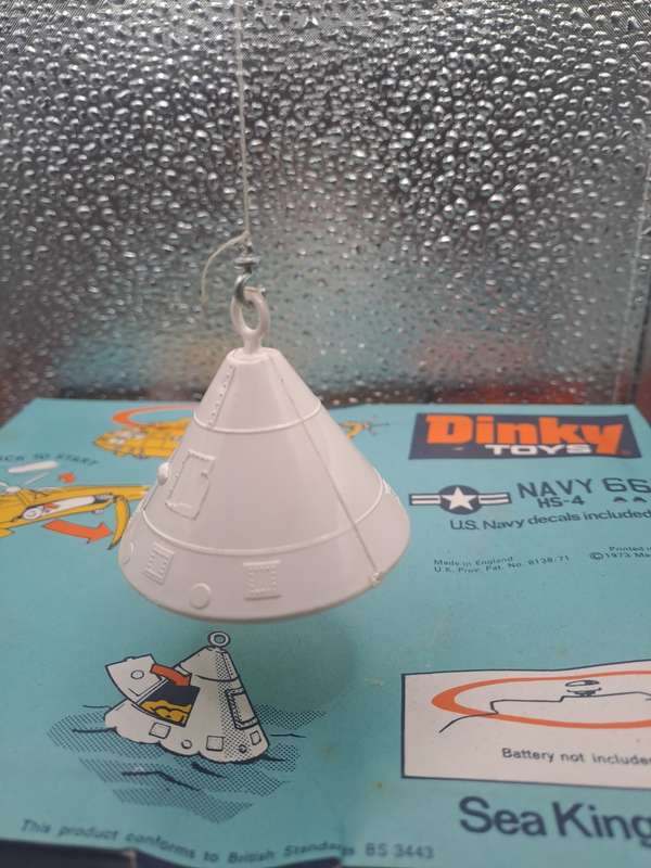 Meccano Dinky Sea King Halicopter with Apollo capsule.