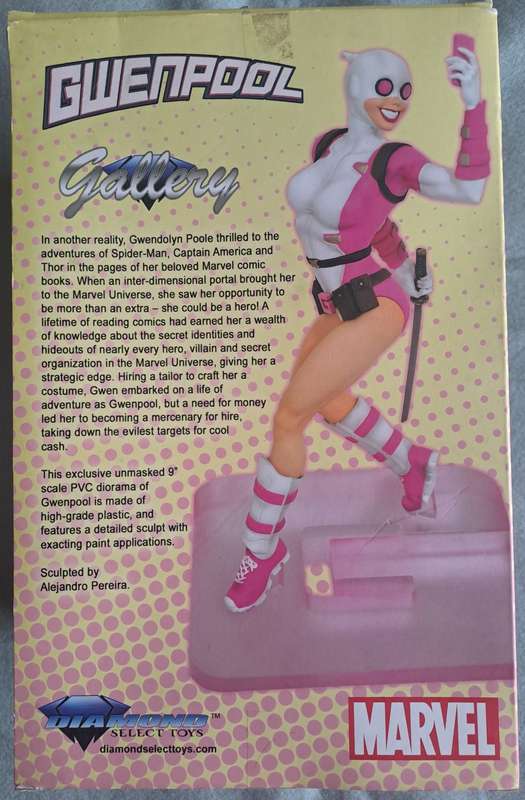 Marvel Gallery Qwenpool PVC statue.