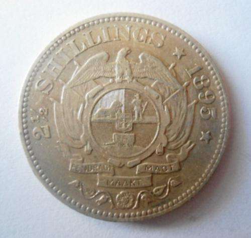 1895 HALF CROWN VF+