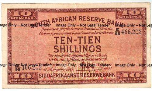 MH DE KOCK VF 10 SHILLING