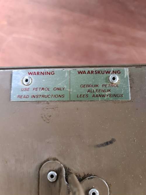 Bosveld petrol brander - Vintage army stove