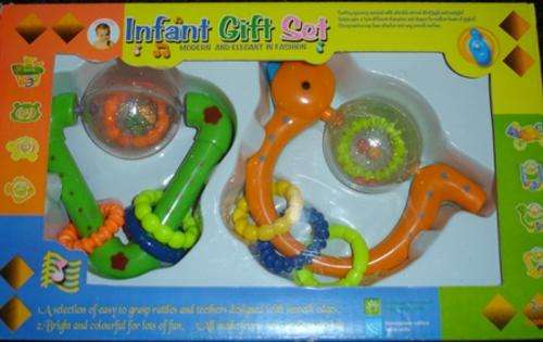 Infant Rattle & Teether Gift Set