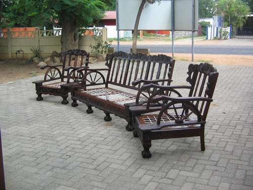 Restored Imbuia ball & claw lounge set