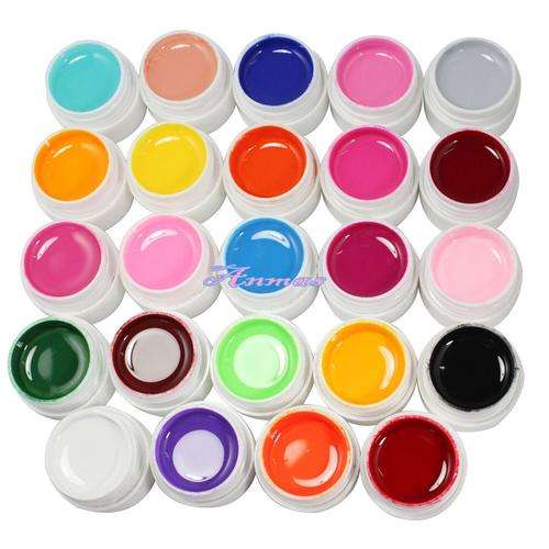 24 PIECES SOLID COLOUR UV NAIL GEL SET **IN STOCK**READY TO SHIP**