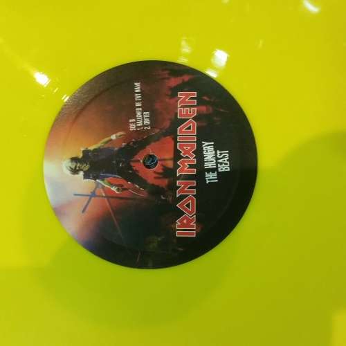 Iron Maiden, The Hungry Beast Yellow Vinyl Mint.