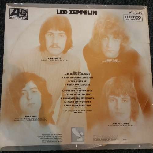 Led Zeppelin, South AFrica Press VG+