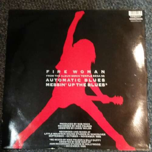 The Cult-Fire Woman 12" Maxi UK press Beggars