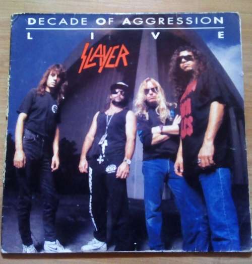 Slayer-Decade of Aggression,eu 2xlp vg+,sleeve vg-(spine damage)