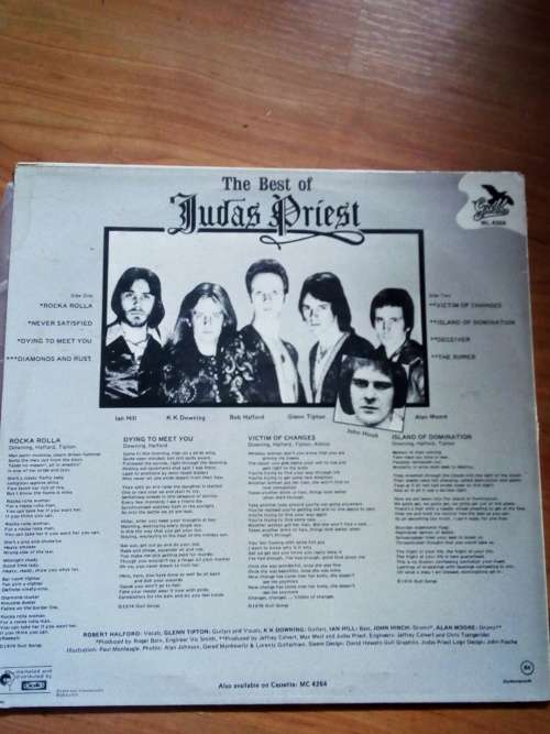 Judas Priest-Best of. sleeve and vinyl vg+