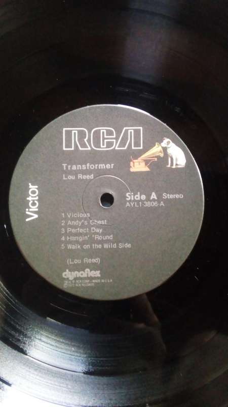Lou Reed-Transformer. Sleeve and vinyl vg+