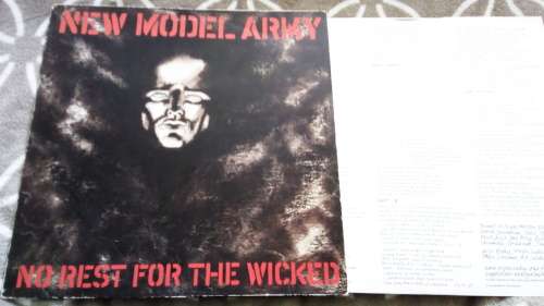 New Model Army-No Rest for the Wicked. UK. sleeve vg,vinyl vg+