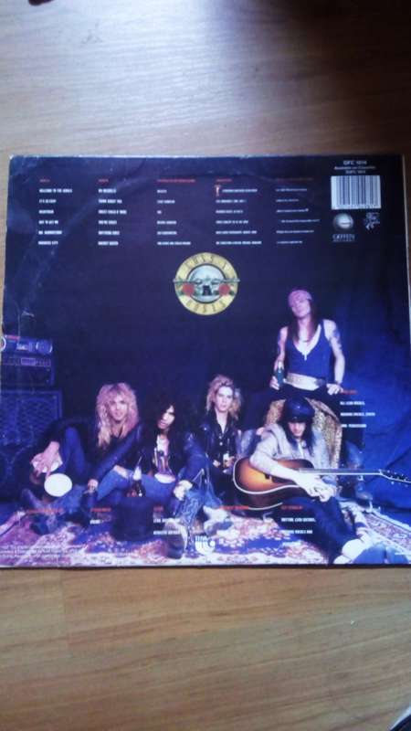 Guns `n Roses-Appetite for Destruction. SA press.Sleeve vg vinyl vg+