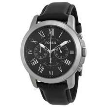 Fossil Men's Grant Chronograph Leather Watch - Blue
