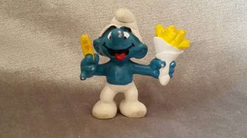 Vintage Collectible Smurf (very rare): 2.0131 French Fries Smurf