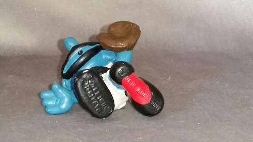 Vintage Collectible Smurf (very rare): 2.0146 Baseball Catcher Smurf