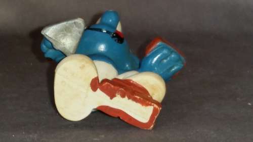 Vintage Collectible Smurf : 2.0148 Bricklayer Smurf