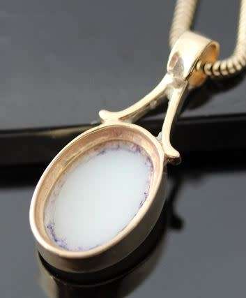 9ct Gold Classic Iridescent Opal Pendant