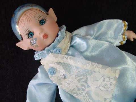 Vintage Pixie Porcelain Doll