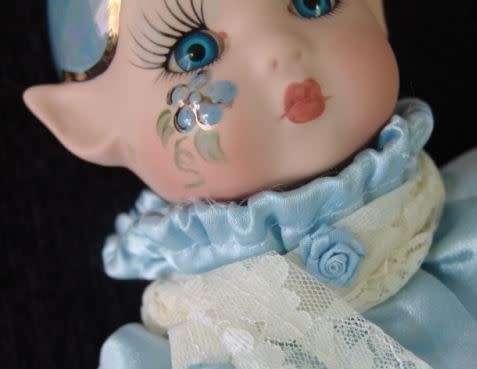 Vintage Pixie Porcelain Doll