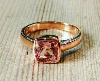 18ct Rose Gold Morganite Ring