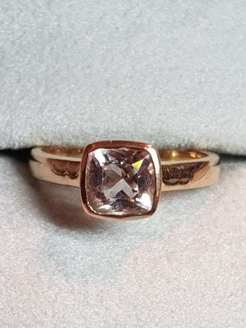 18ct Rose Gold Morganite Ring