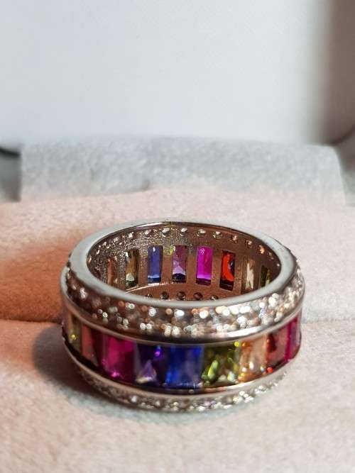 Rainbow Multi Stone Ring