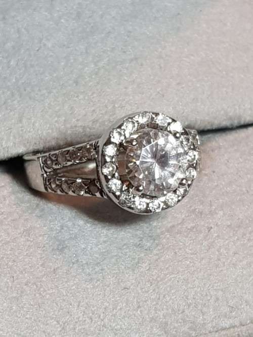 Sterling Silver Cubic Zirconia Ring