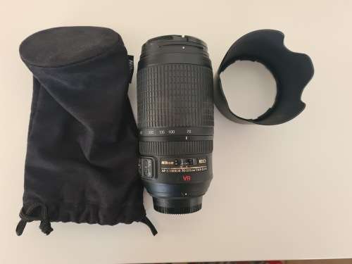 Nikon D90 with 18-105mm lens and 70-300mm lens and accessories