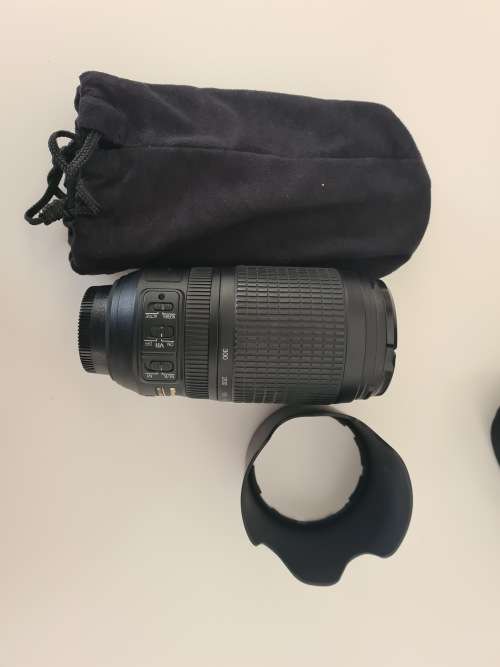 Nikon D90 with 18-105mm lens and 70-300mm lens and accessories
