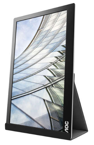 AOC I1601FWUX 15.6` Full HD USB-C Portable IPS Monitor (for devices w/ USB-C DP Alt Mode only)