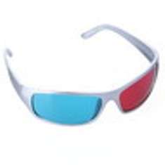 Silver frame 3D Glasses red cyan/blue Anaglyph (first time on BOB)