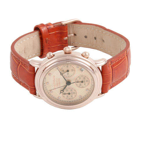 ***R10,800.00*** BRAND NEW - Krug Baumen DIAMOND ROSE GOLD CHRONO Gents Watch
