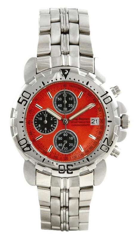 ***R8,000.00*** BRAND NEW - Krug Baumen SPORTSMASTER Orange Dial STEEL Gents Watch