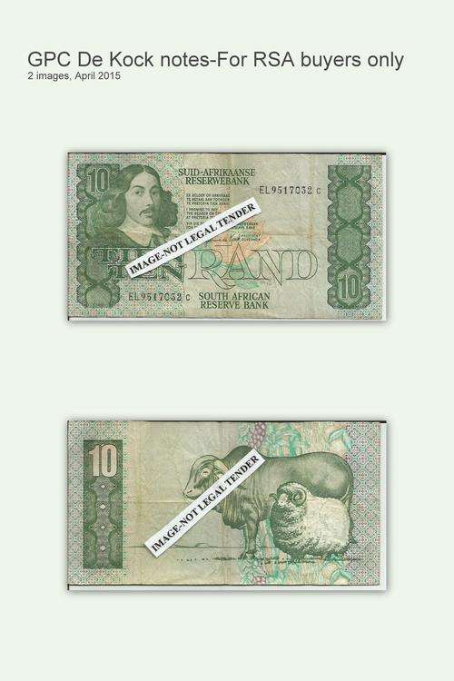 GPC De Kock-R10-3rd issue-Condition as per image.