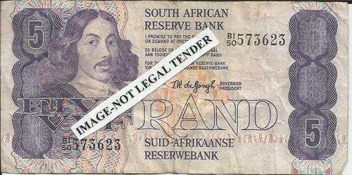 TW De Jongh-R5-4th issue-Condition as per image-RSA buyers only.