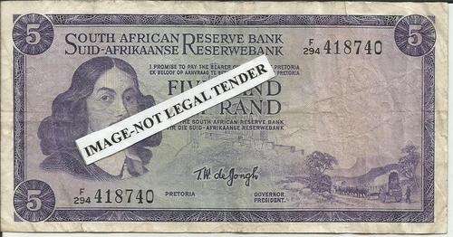 R5 TW De Jongh-Condition as per image- small tear on top-RSA buyers only