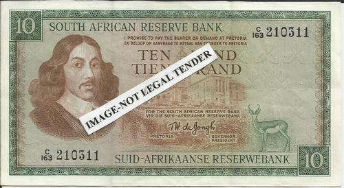 R10 TW De jongh-Condition as per image-RSA buyers only