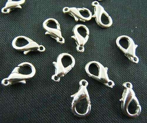Silver Plated Lobster Clasps - 14mm